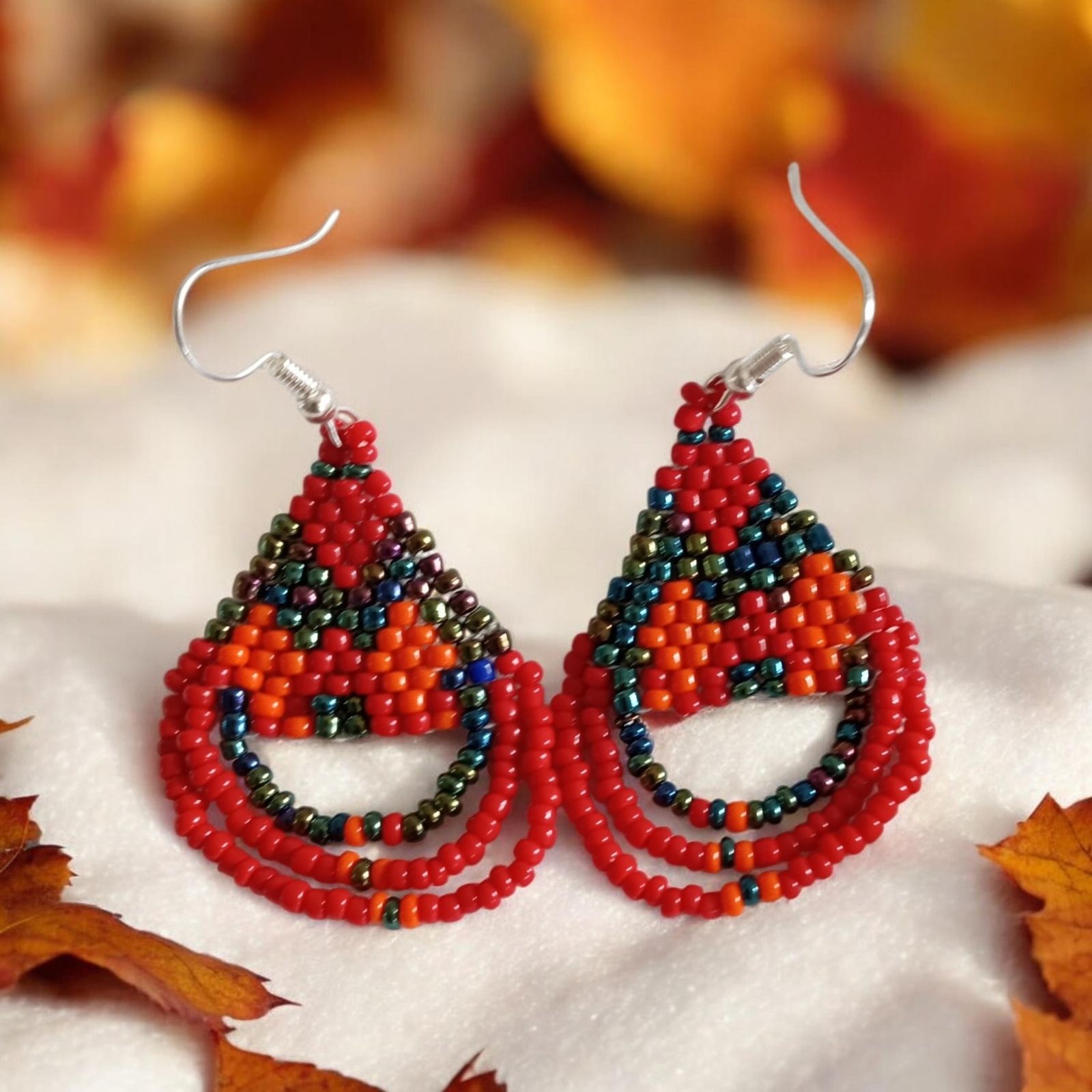 Red stunner — by Ikhwezi Creations — Beadwork & Wirework — handmade in South Africa