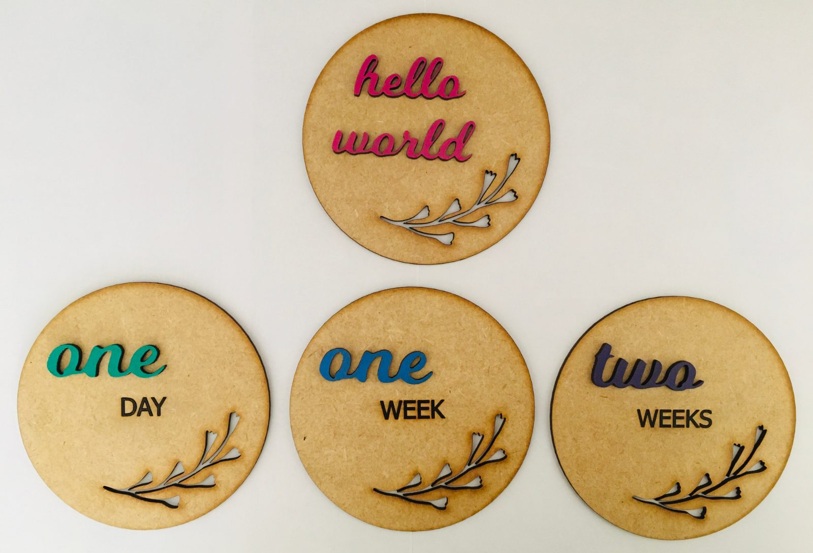 Baby Girl Milestones — by The Yellow Ladybird — Home & Living — handmade in South Africa
