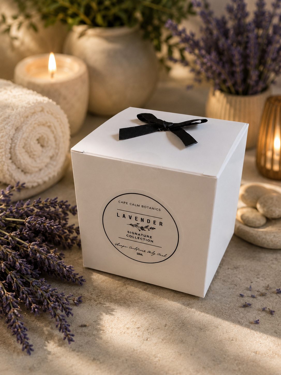 50ml Lavender Shampoo, Conditioner & Body Wash Gift Set — by Cape Calm Botanics — Home & Living — handmade in South Africa