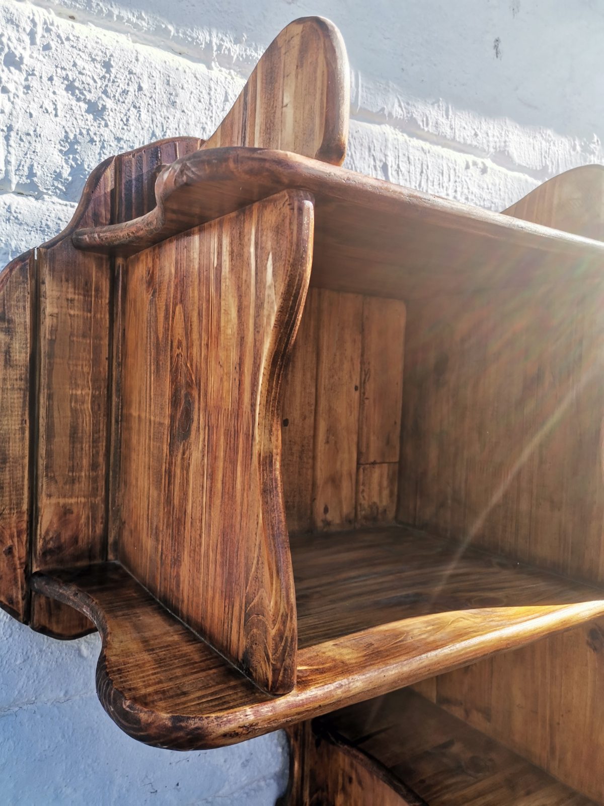 Handcrafted Africa Map Wooden Wall Shelf | Rustic Multi-Tier Display Unit — by Phillip Dube — Home & Living — handmade in South Africa
