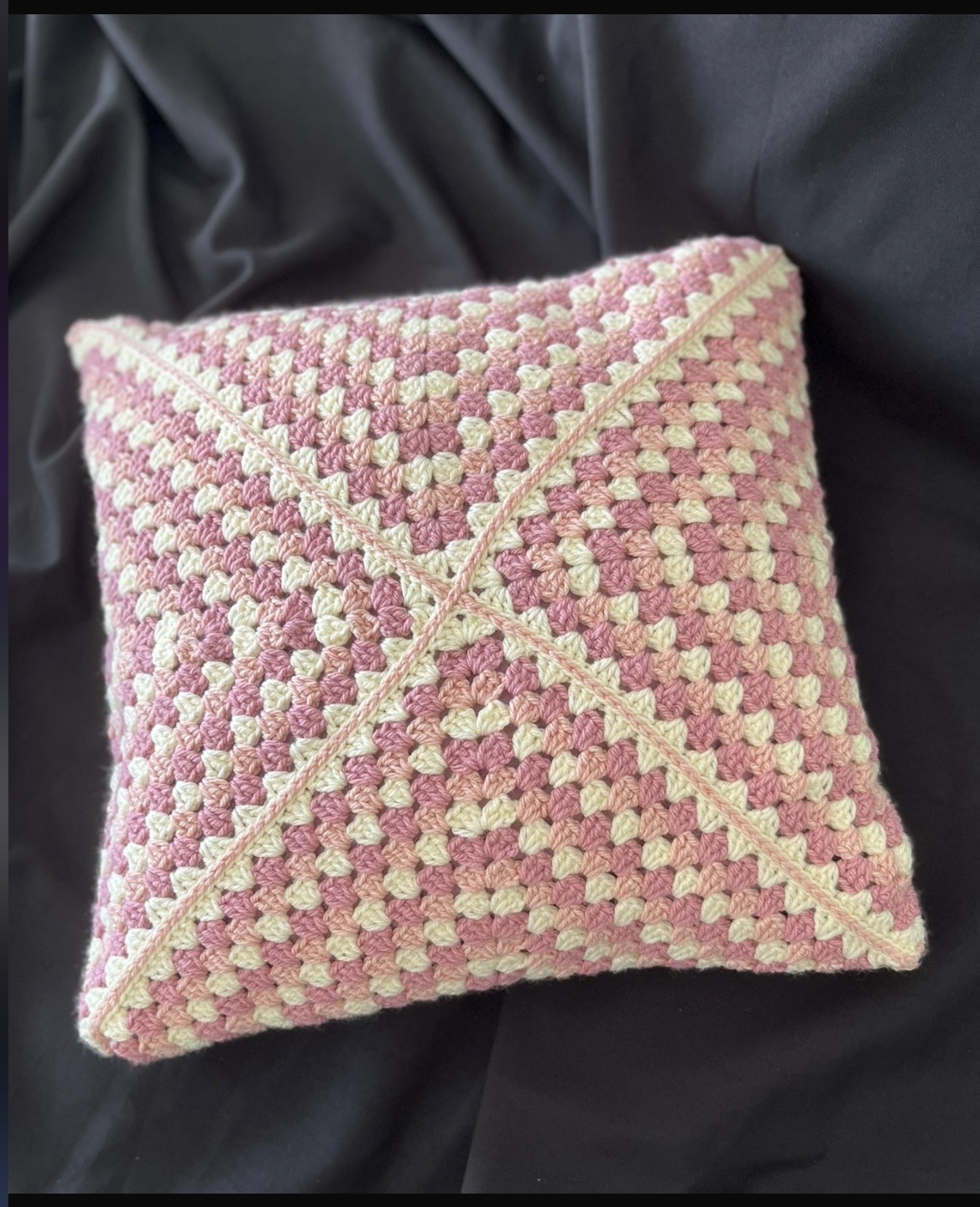 Pink pillow cover — by Goldenthreadza — Home & Living — handmade in South Africa