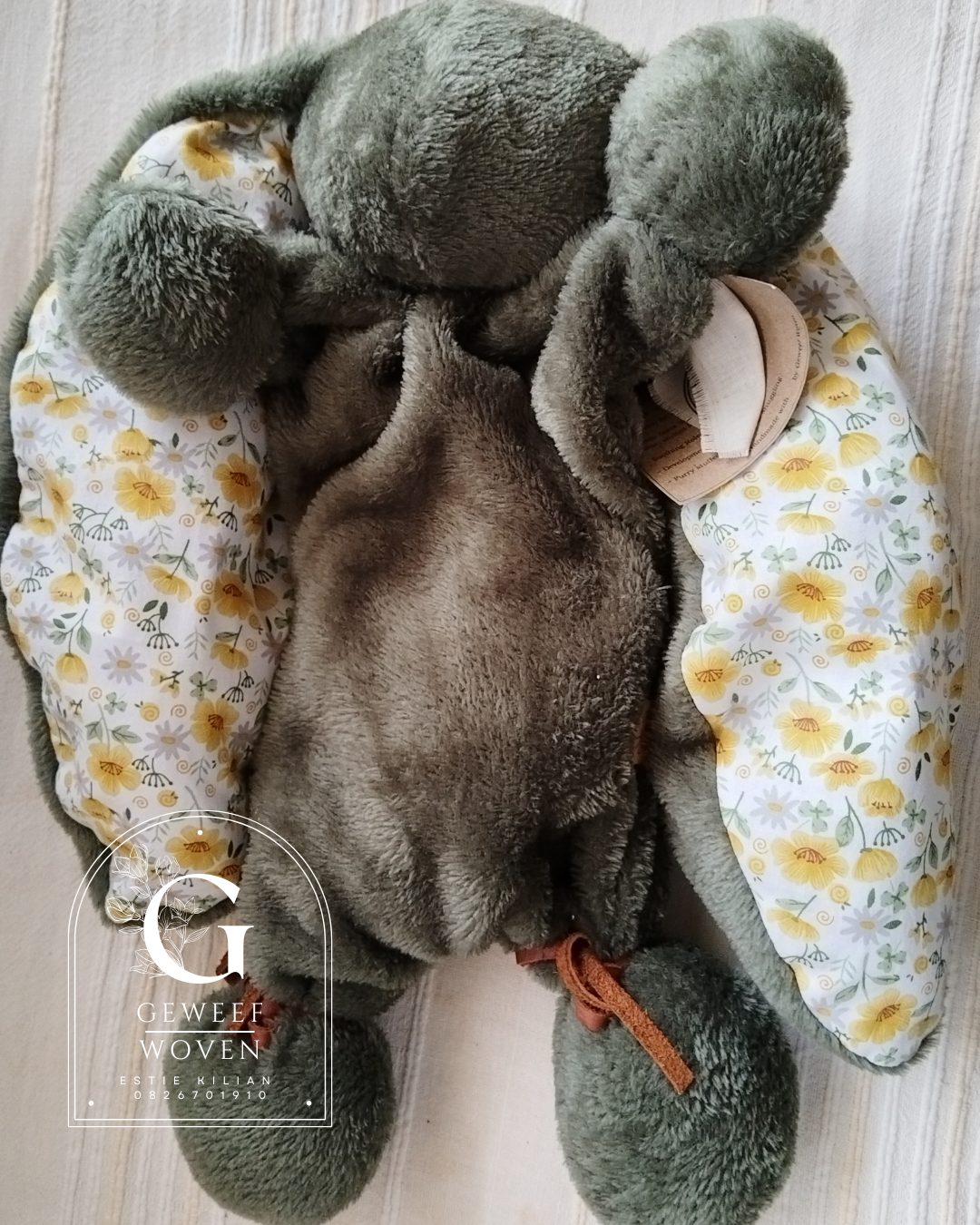 GeweefWoven Sensory Snuggle Dudu Bunny — by GeweefWoven — Toys & Games — handmade in South Africa