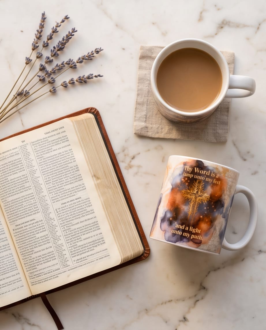 Thy Word 11 Oz Mug — by The Daily Cross — Home & Living — handmade in South Africa