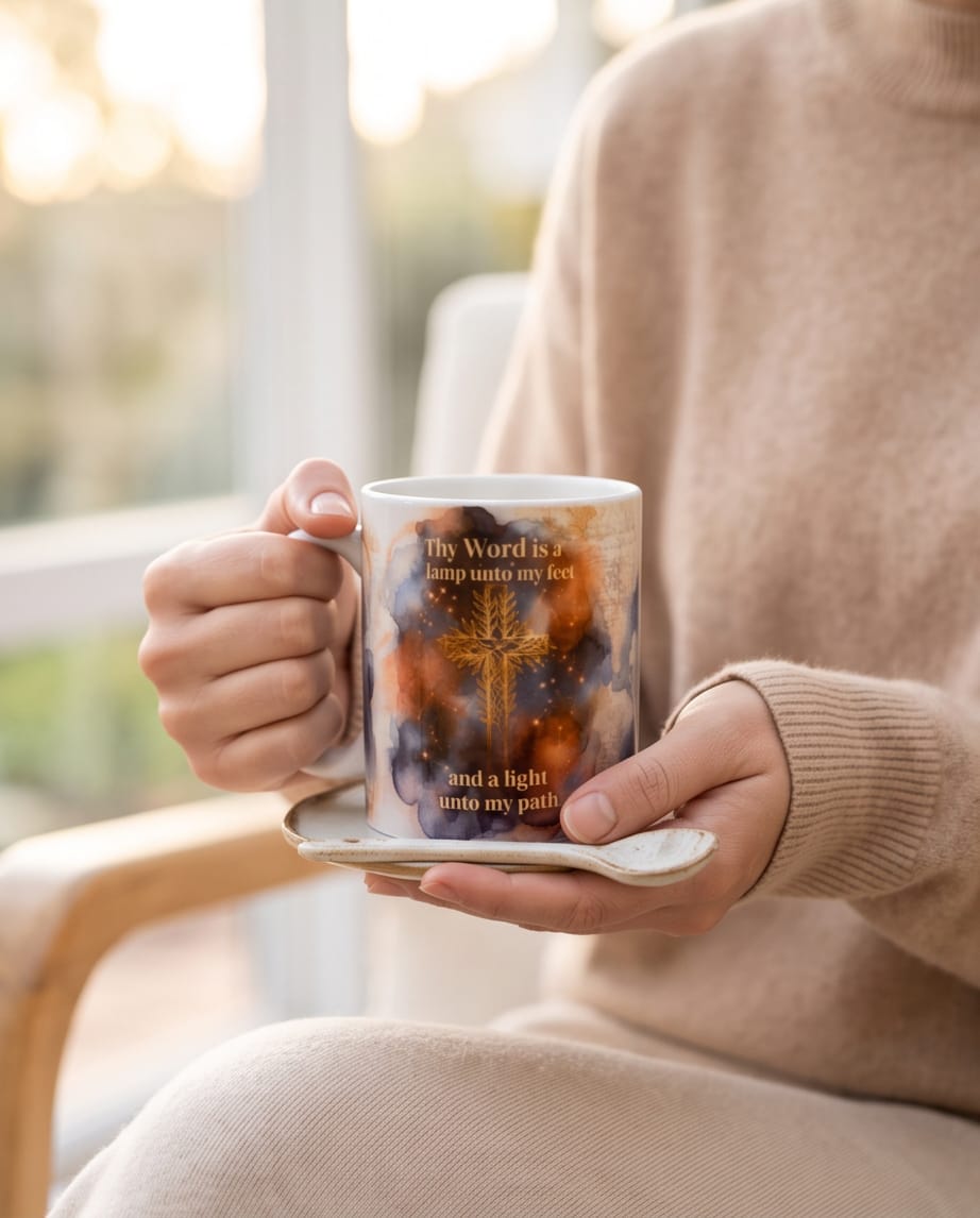 Thy Word 11 Oz Mug — by The Daily Cross — Home & Living — handmade in South Africa