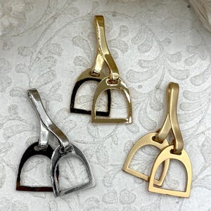 Equestrian Stirrup Pendant High Quality Brass Equestrian Pendant — by Van der Merwe Studio — Jewelry & Accessories — handmade in South Africa