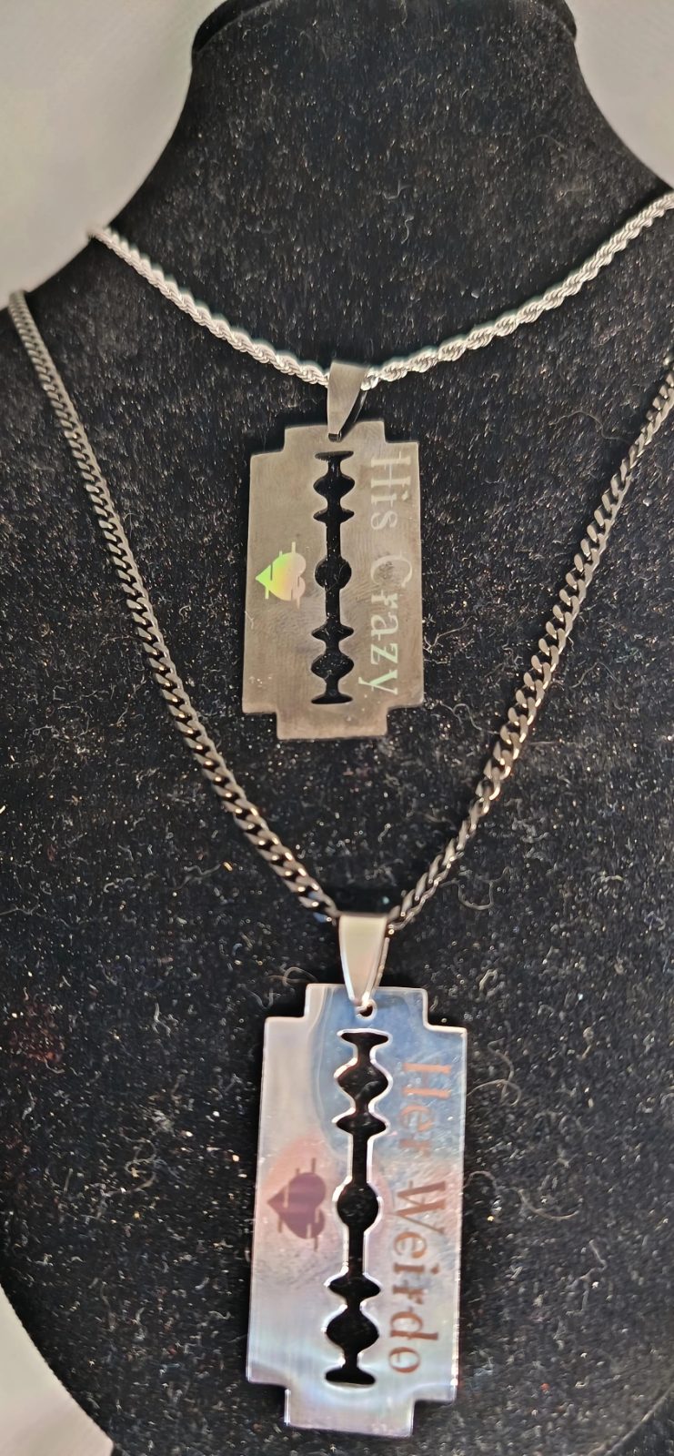 Engraved his and hers — by Armour inc — Jewelry & Accessories — handmade in South Africa