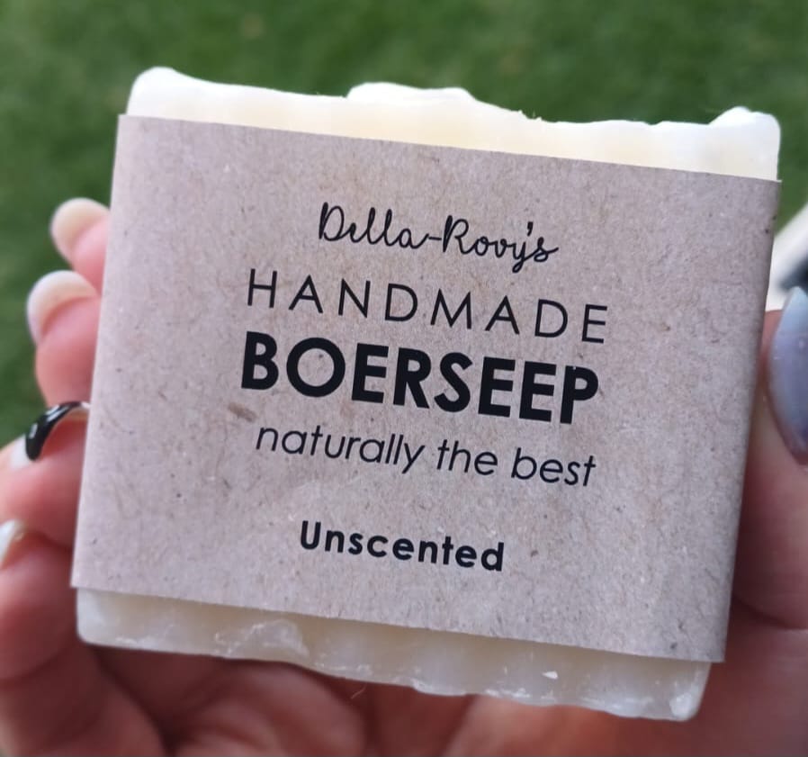Traditional Boerseep - Unscented - Gauteng - handbar — by Della's Handmade Boerseep — Home & Living — handmade in South Africa