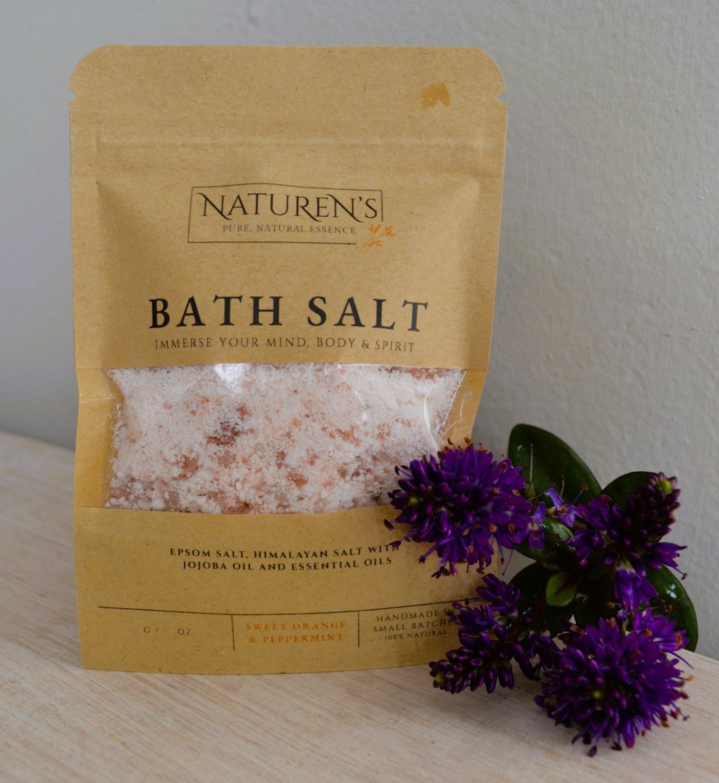 NatuRens's Bath Salts - Grapefruit & Peppermint - Pure, Natural Essence — by NatuRen’s — Home & Living — handmade in South Africa
