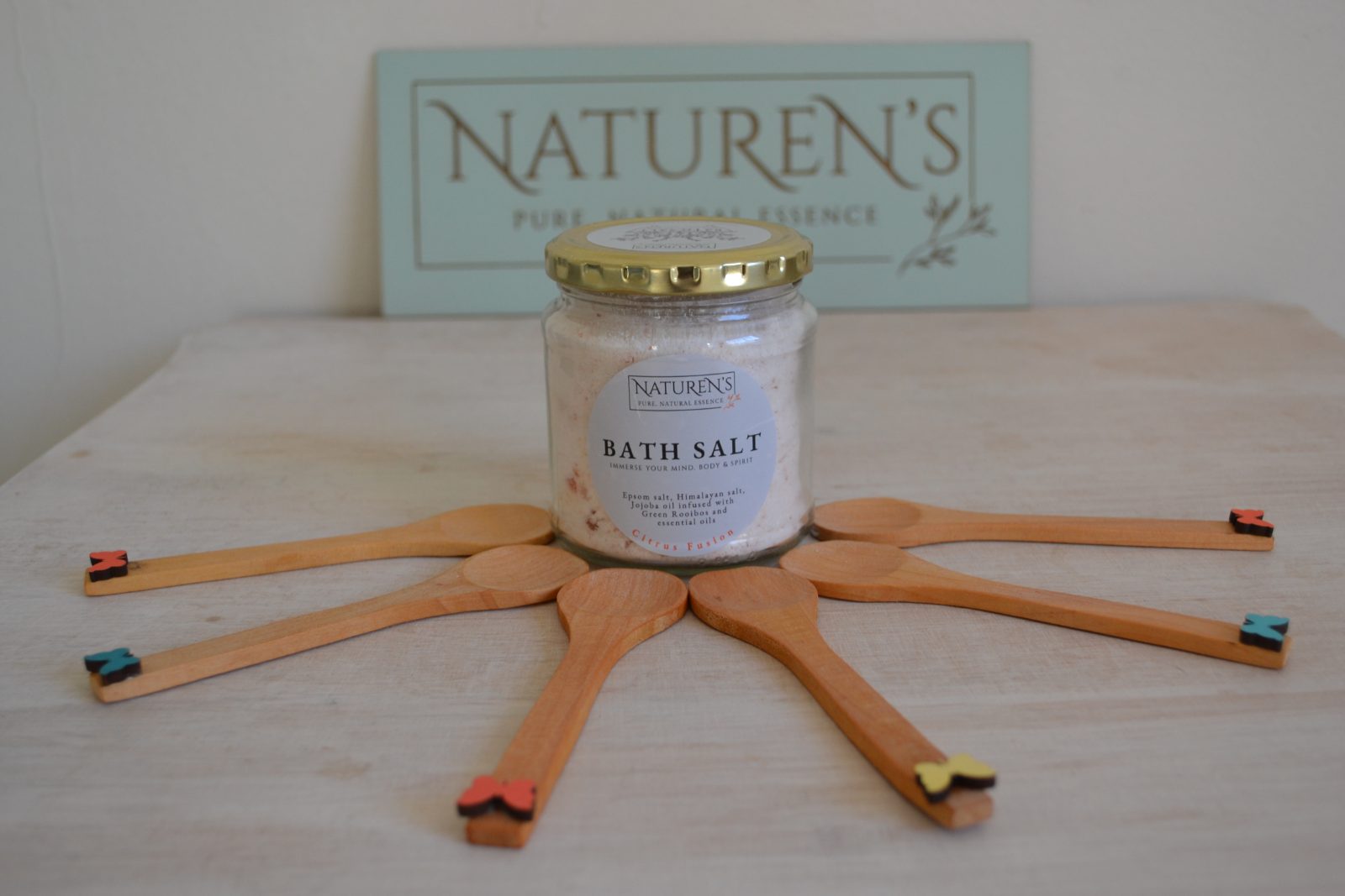NatuRen's Bath Salts - Grapefruit & Peppermint - Pure, Natural Essence — by NatuRen’s — Home & Living — handmade in South Africa