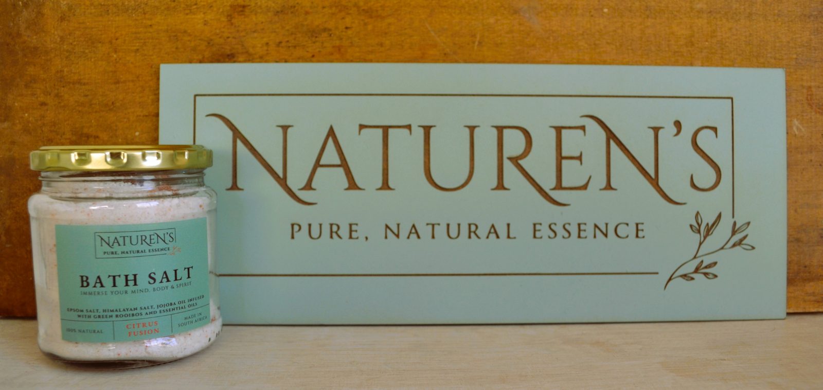 NatuRen's Bath Salts - Grapefruit & Peppermint - Pure, Natural Essence — by NatuRen’s — Home & Living — handmade in South Africa