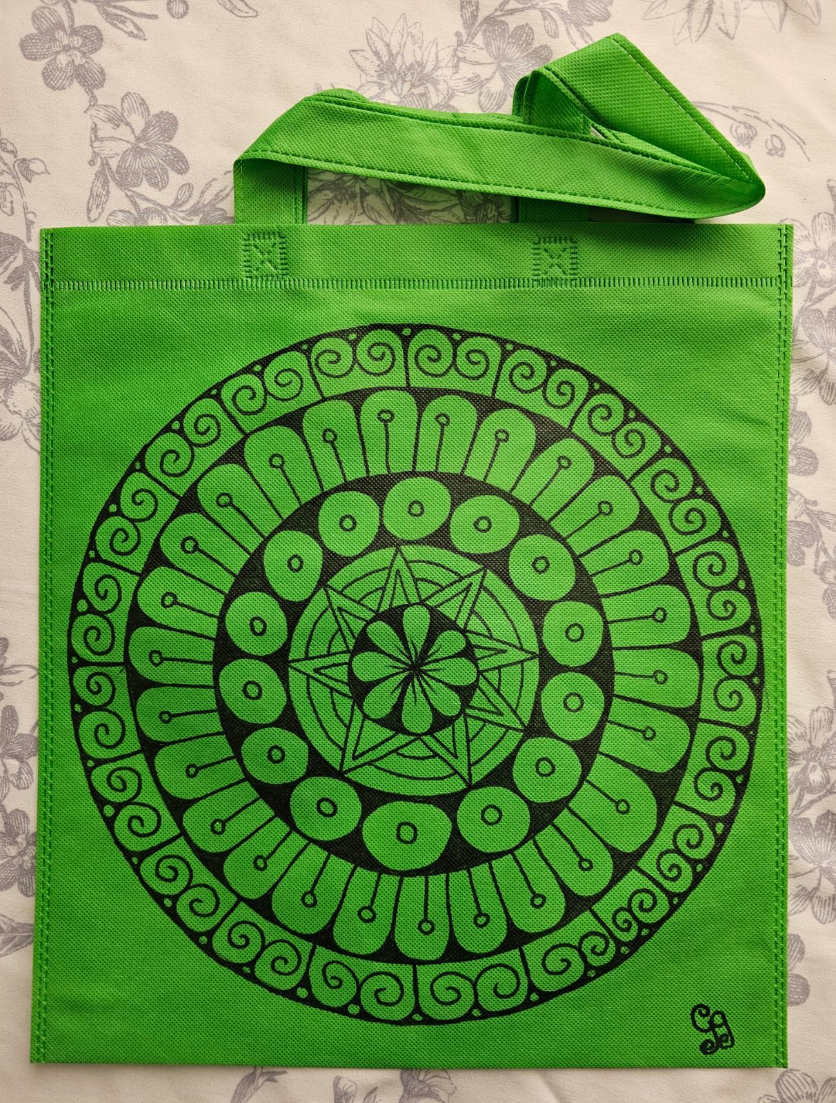 Hand-drawn Mandala Tote Bag — by Hannecke Da Costa e Silva — Bags & Purses — handmade in South Africa