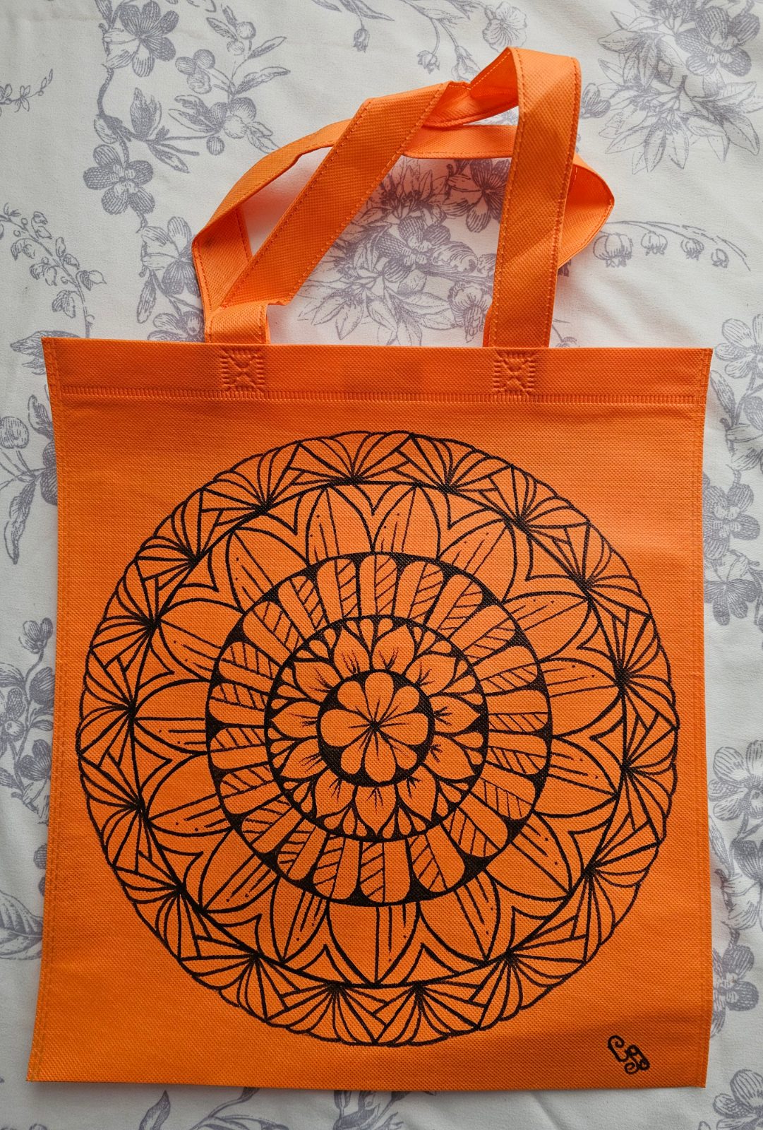 Hand-drawn Mandala Tote Bag — by Hannecke Da Costa e Silva — Bags & Purses — handmade in South Africa