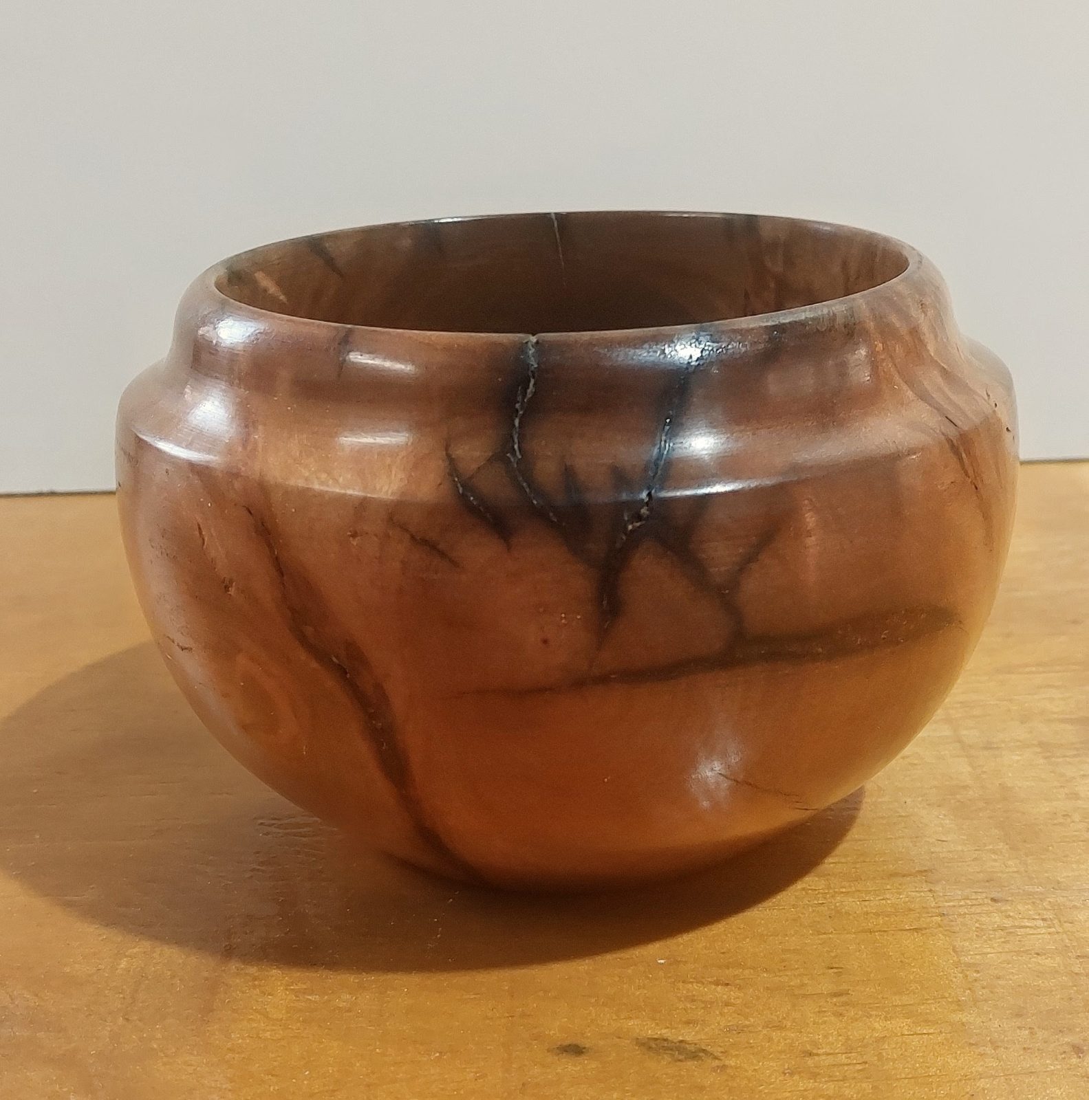 Hand-Turned South African Pearwood Bowl – CA Finish (150mm) — by Leon's Woodcraft — Home & Living — handmade in South Africa