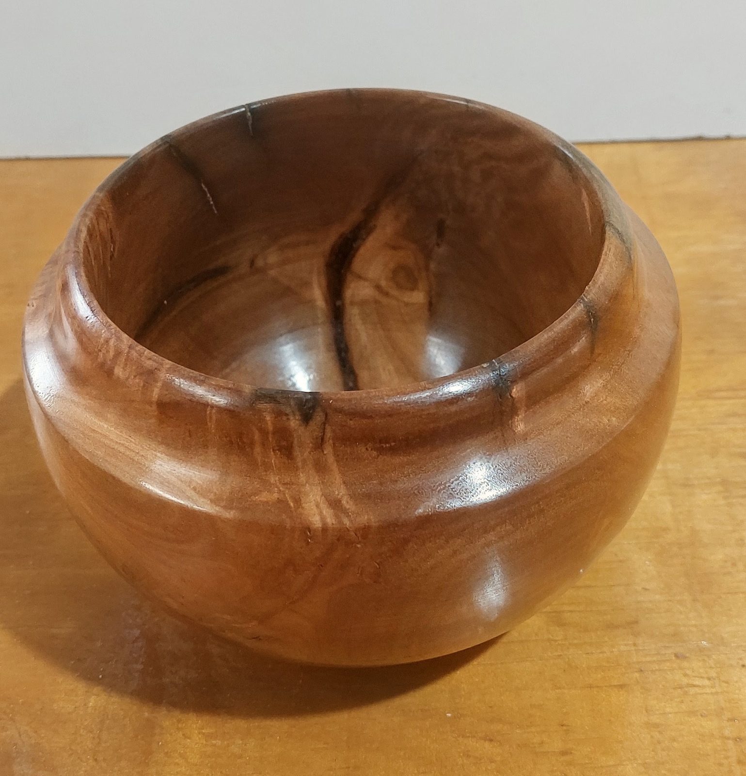 Hand-Turned South African Pearwood Bowl – CA Finish (150mm) — by Leon's Woodcraft — Home & Living — handmade in South Africa