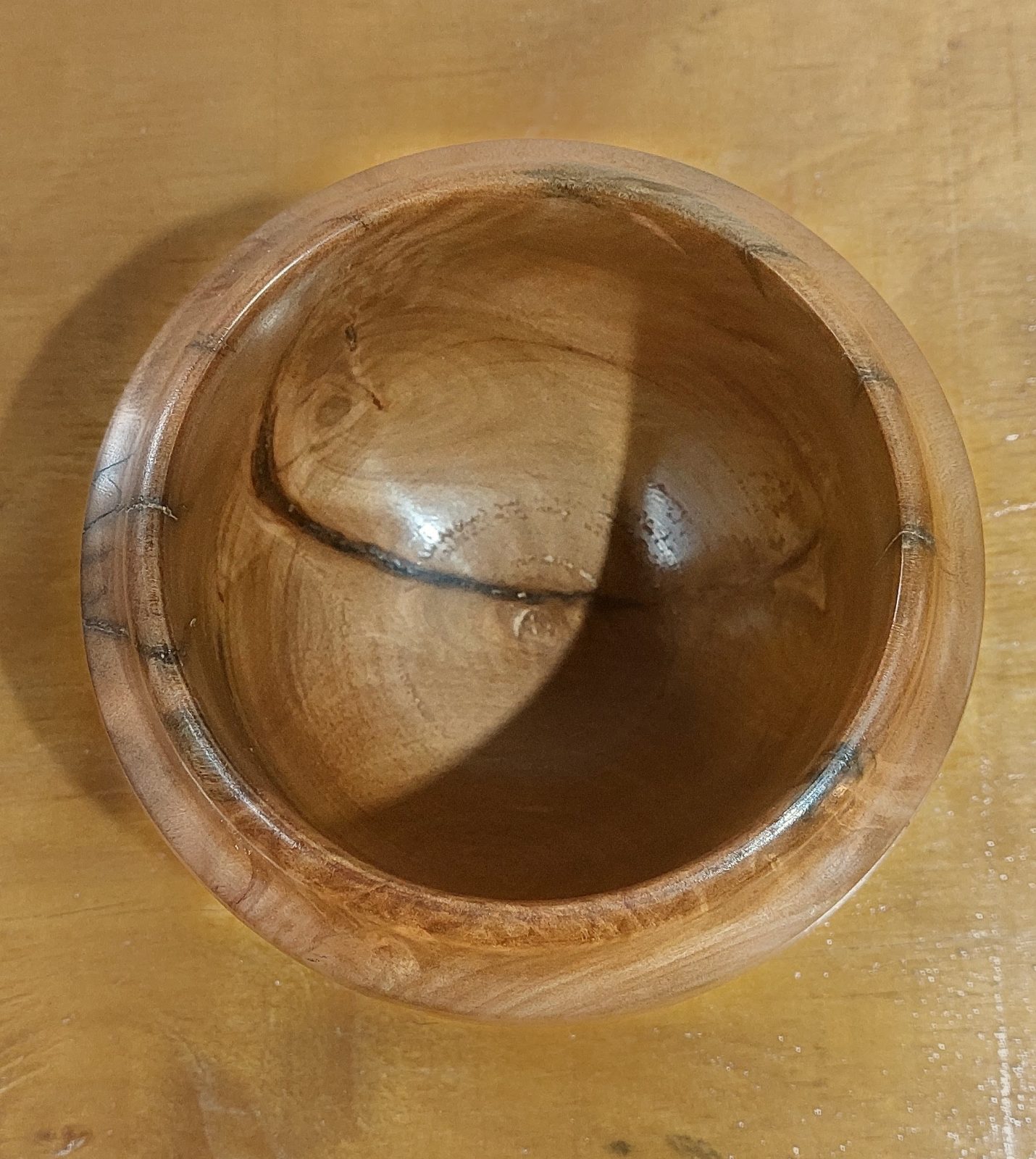Hand-Turned South African Pearwood Bowl – CA Finish (150mm) — by Leon's Woodcraft — Home & Living — handmade in South Africa