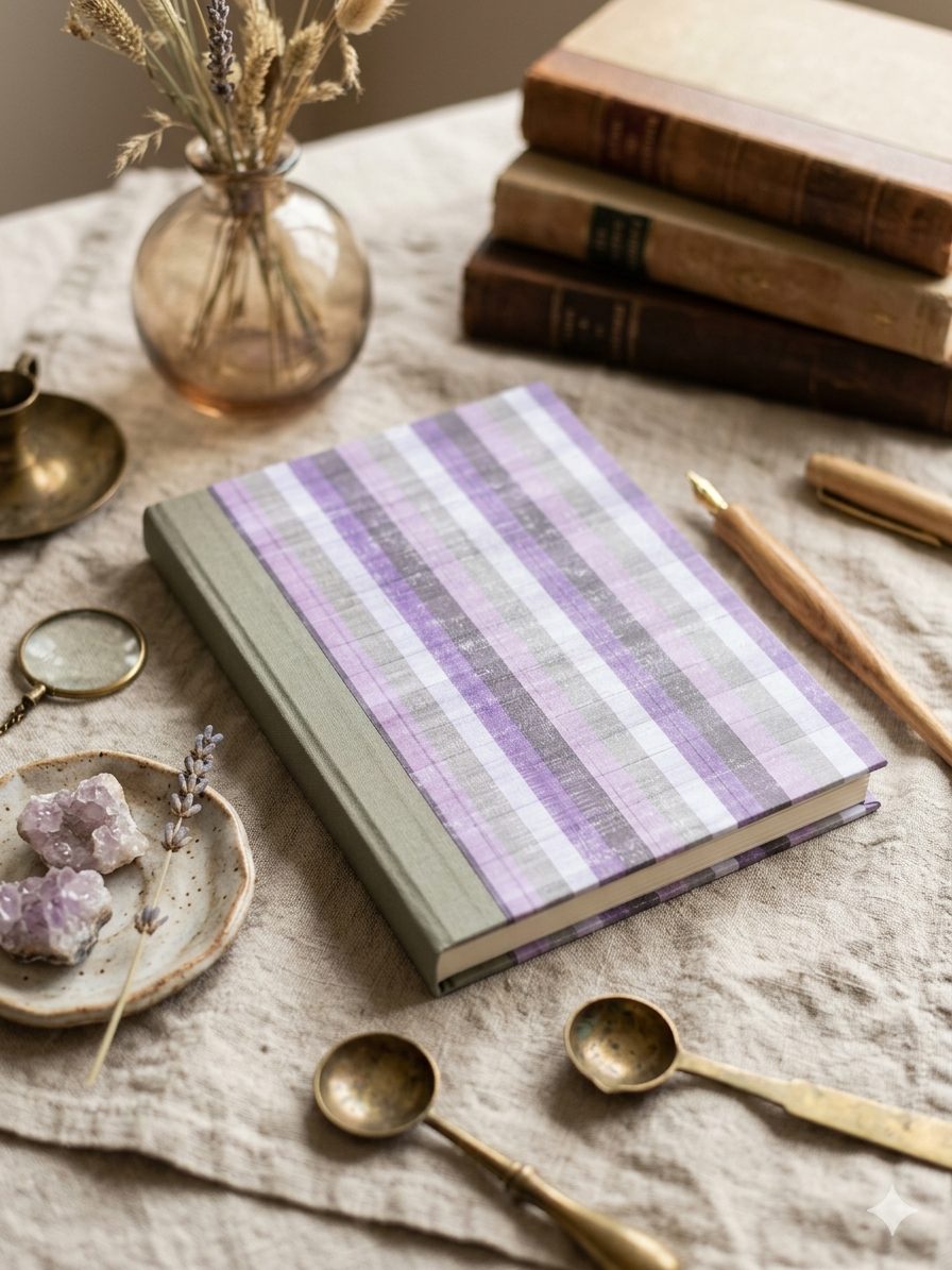 A5 hardcover notebook / journal with assorted paper — by Ink & Oak Bindery — Paper & Party Supplies — handmade in South Africa