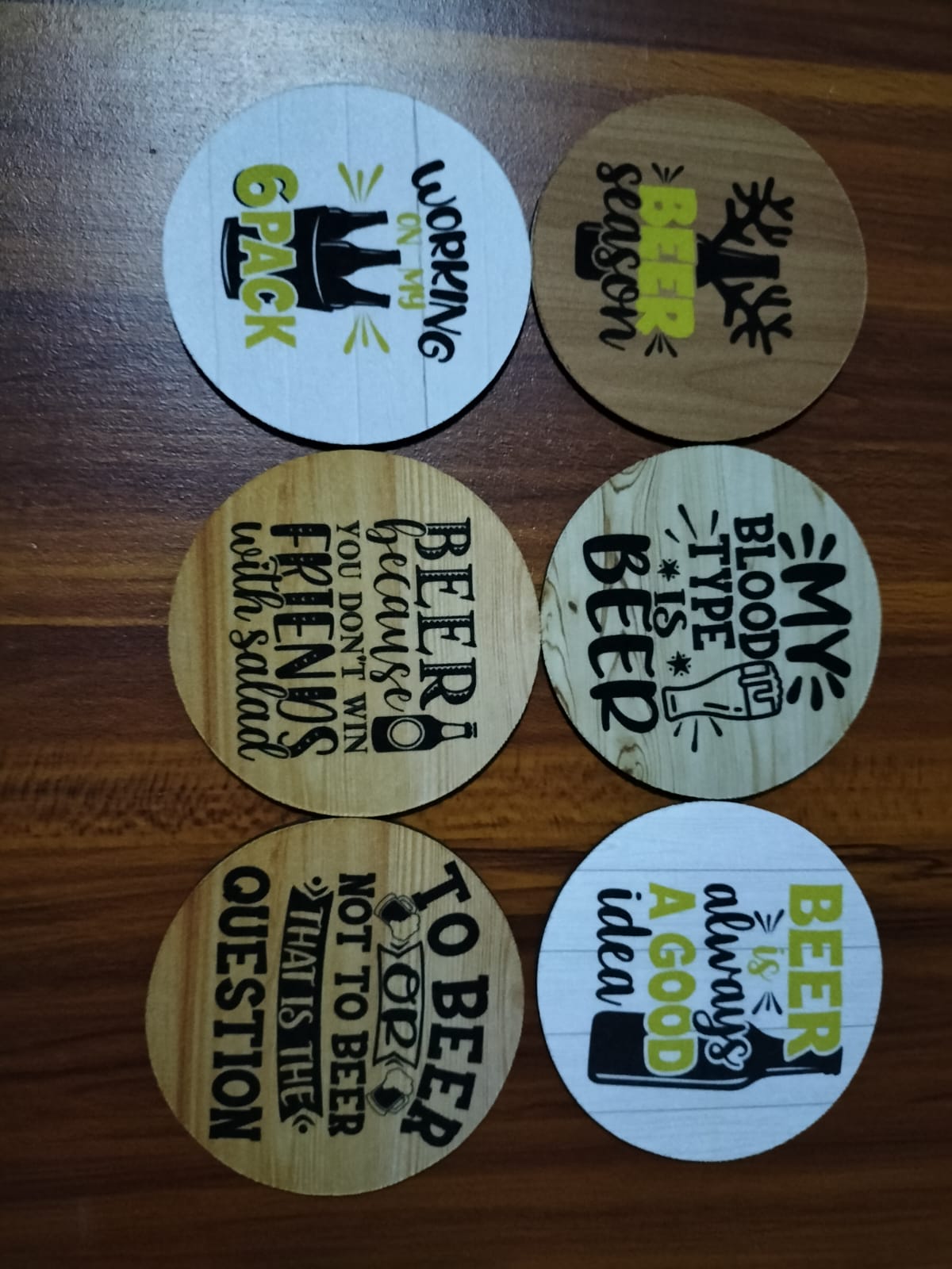 Printed Coasters — by Imonti Studio — Home & Living — handmade in South Africa