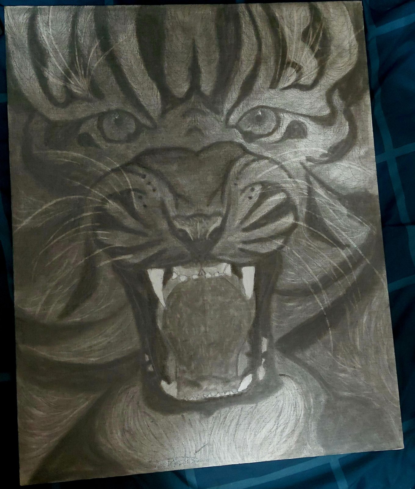 Tiger Canvas — by Chardone Van Greunen — Art & Collectibles — handmade in South Africa
