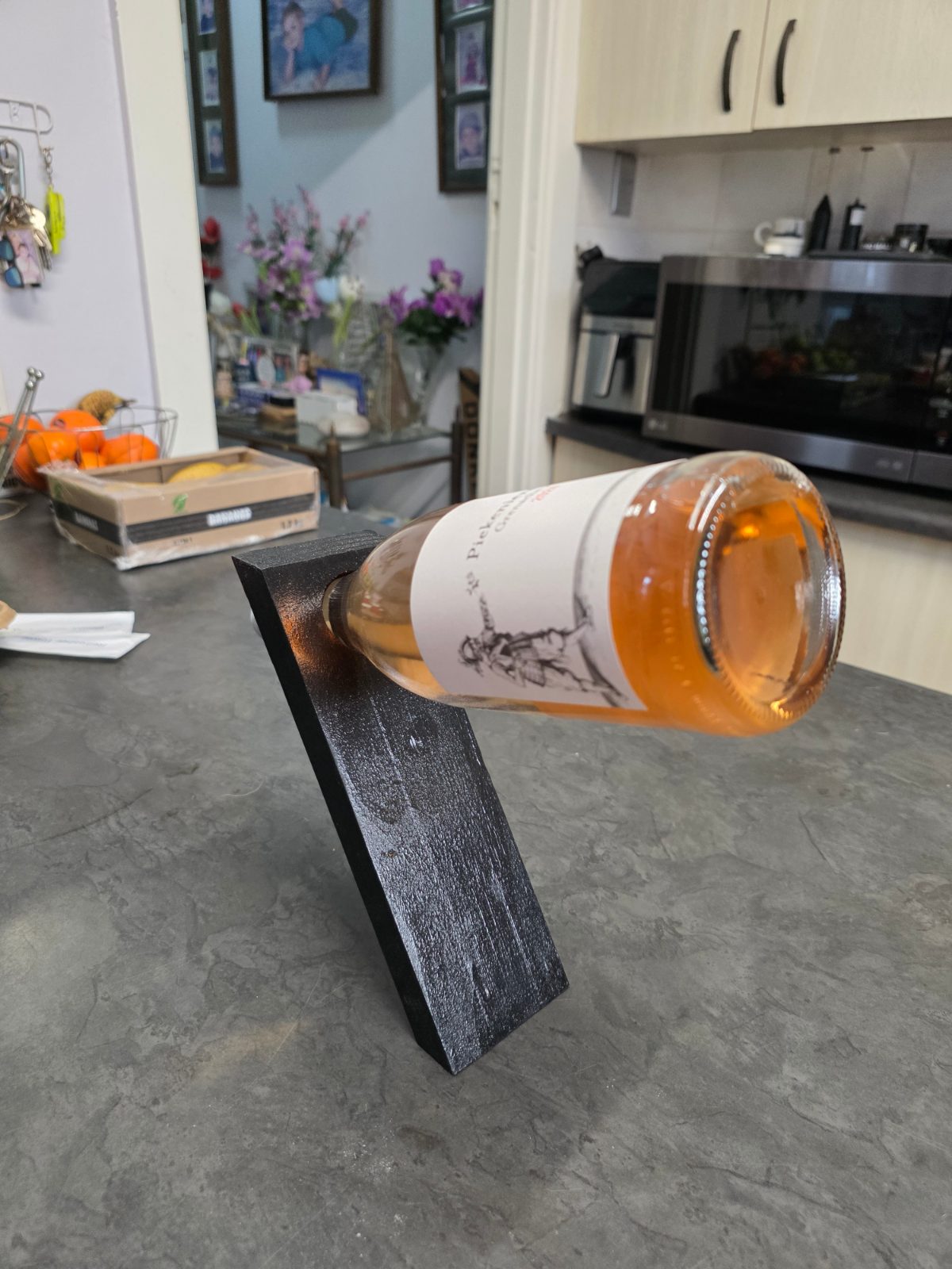 🍷 Handmade Rustic Wooden Wine Bottle Holder | Wine Display Stand — by Tai Pugh — Wood Carving — handmade in South Africa