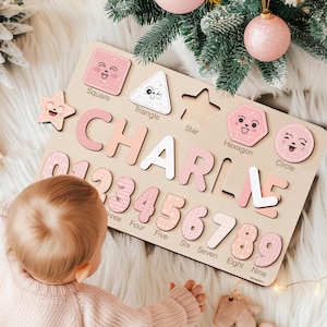 Custom Kids Name Puzzle, Personalized Baby Puzzle — by Busy Puzzle — Home & Living — handmade in South Africa