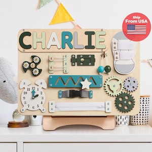 Custom Wooden Name Puzzle, Personalized Baby Boy Toy — by Busy Puzzle — Home & Living — handmade in South Africa