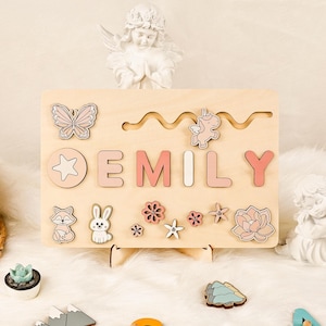 Personalized Baby Name Busy Board Puzzles — by Busy Puzzle — Home & Living — handmade in South Africa