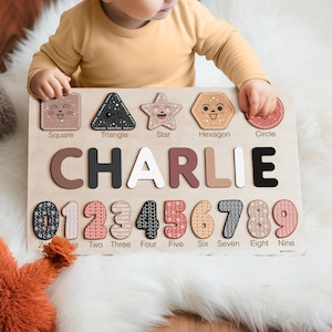 Personalized Handmade Baby Name Puzzle — by Busy Puzzle — Home & Living — handmade in South Africa