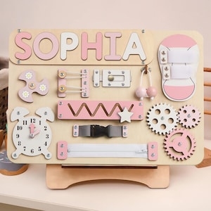 Montessori Name Puzzle, Personalized Busy Board — by Busy Puzzle — Home & Living — handmade in South Africa