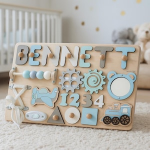 Wooden Name Puzzle - Personalized Busy Board — by Busy Puzzle — Home & Living — handmade in South Africa