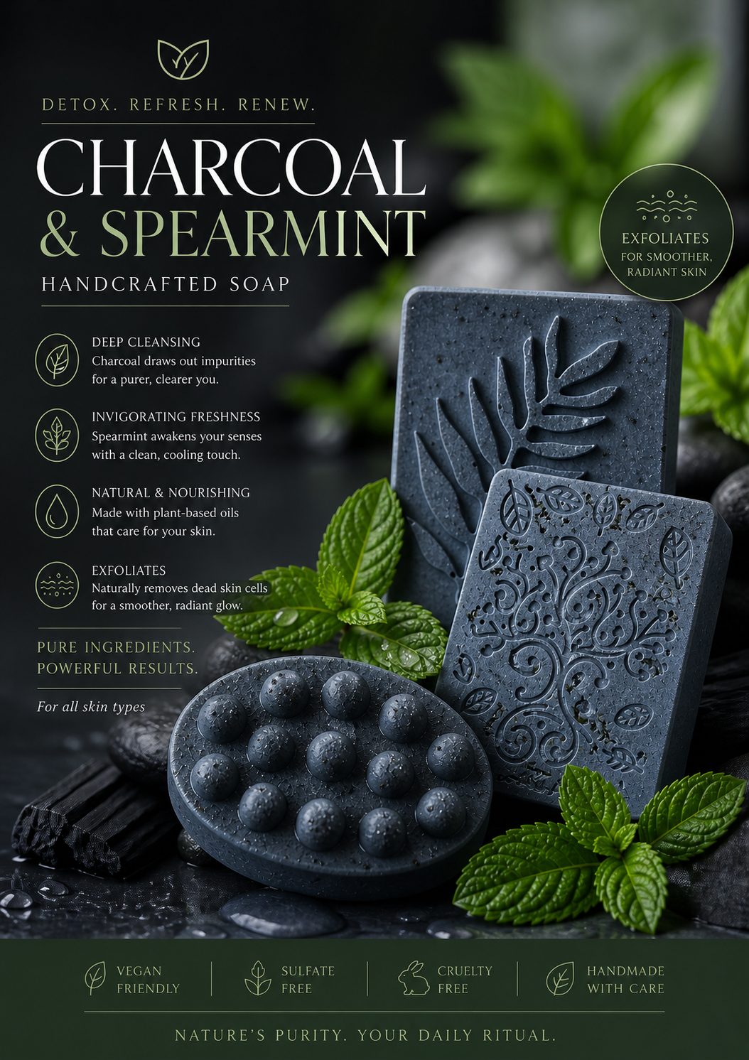 Kaolin Clay&Coconut Oil Handcrafted Soap — by Elenitsa Pieterse — Home & Living — handmade in South Africa
