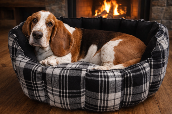 NEW Style Brown Elite Pet Beds [Leather look & Fur] — by FURBRATZ & CO — Pets — handmade in South Africa