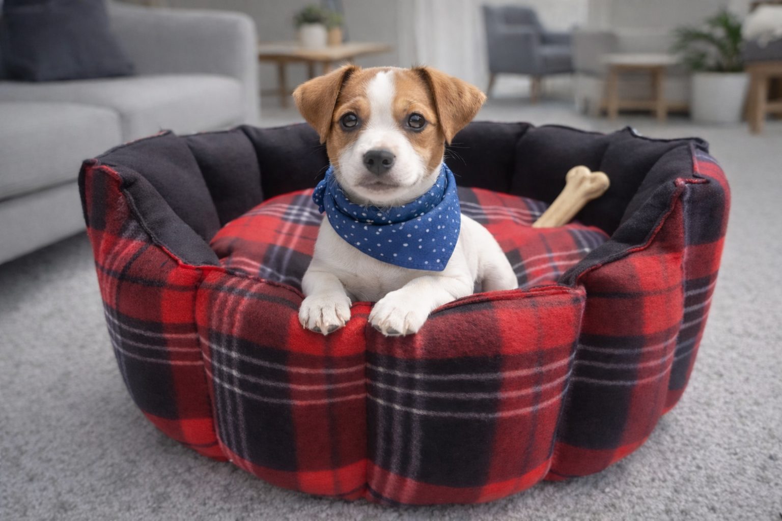 NEW Style Brown Elite Pet Beds [Leather look & Fur] — by FURBRATZ & CO — Pets — handmade in South Africa