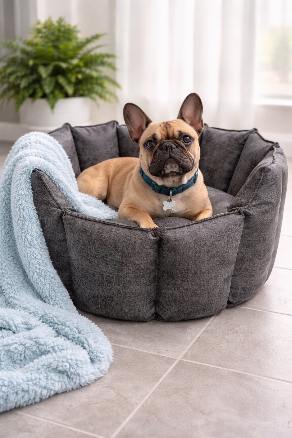 NEW Style Brown Elite Pet Beds [Leather look & Fur] — by FURBRATZ & CO — Pets — handmade in South Africa