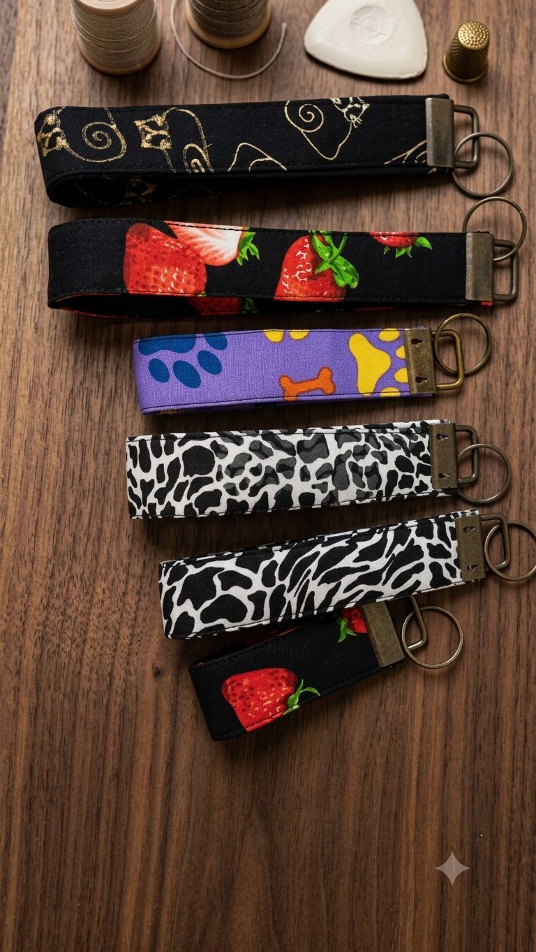 Fabric Key Rings