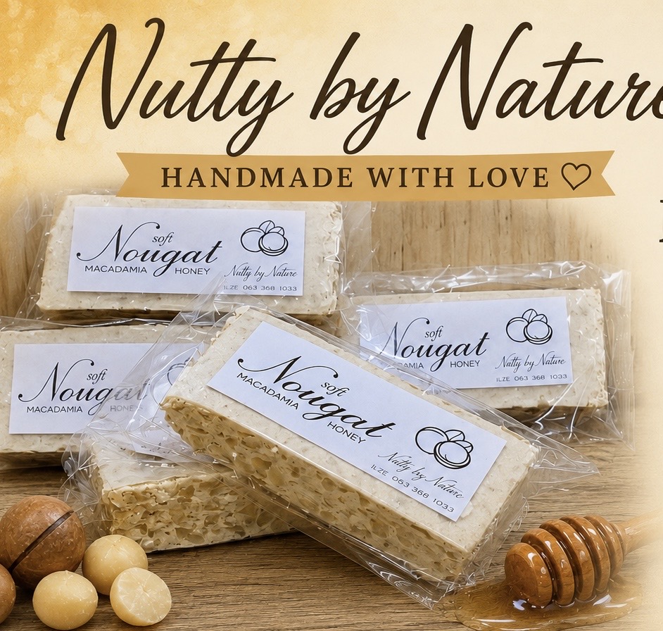 Macadamia & Honey Nougat — by Nutty by Nature — Specialty Foods — handmade in South Africa