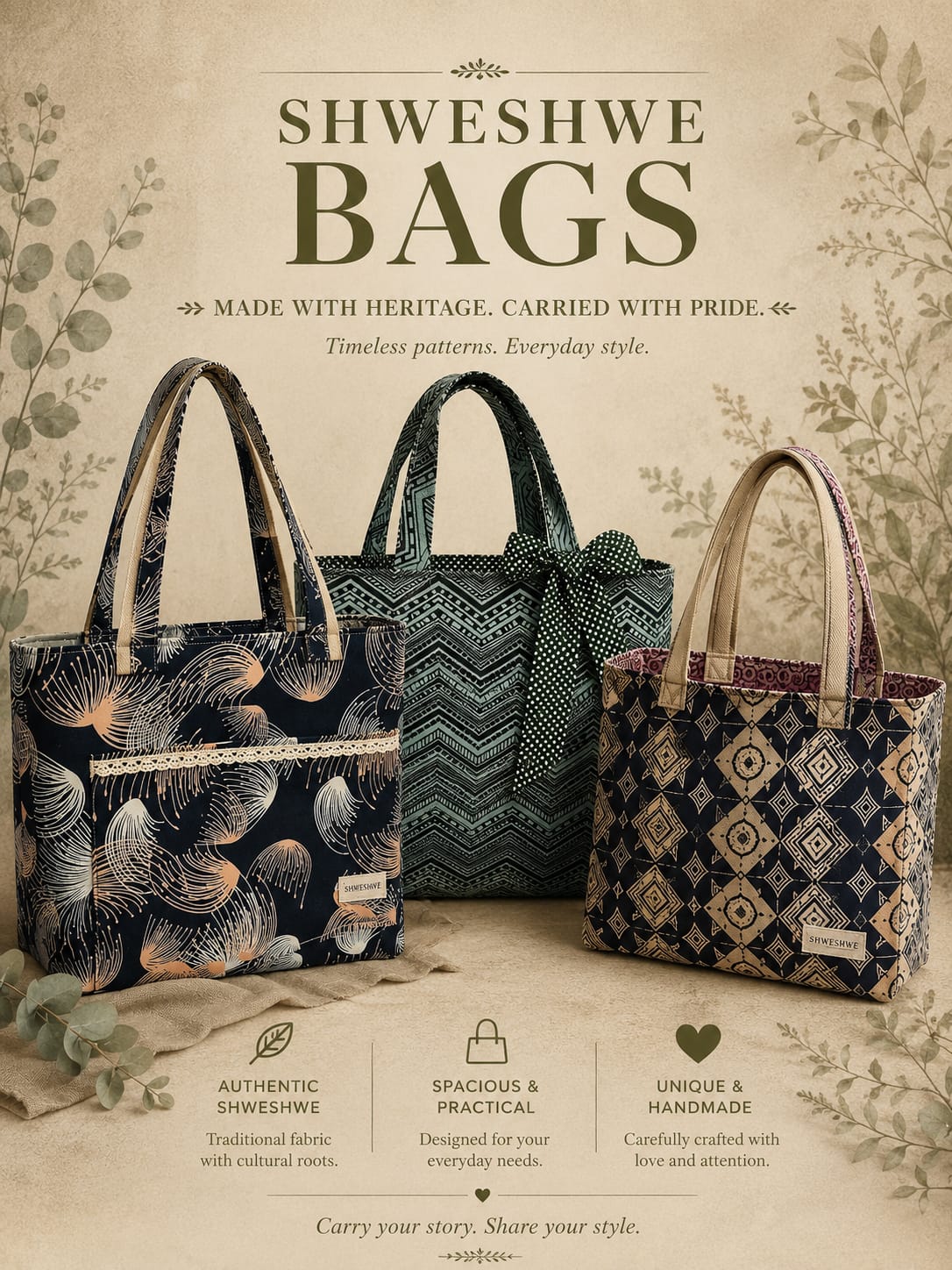 Exquisite tote bags, art on your arm. Handmade to perfection. — by Made by Maraai — Bags & Purses — handmade in South Africa