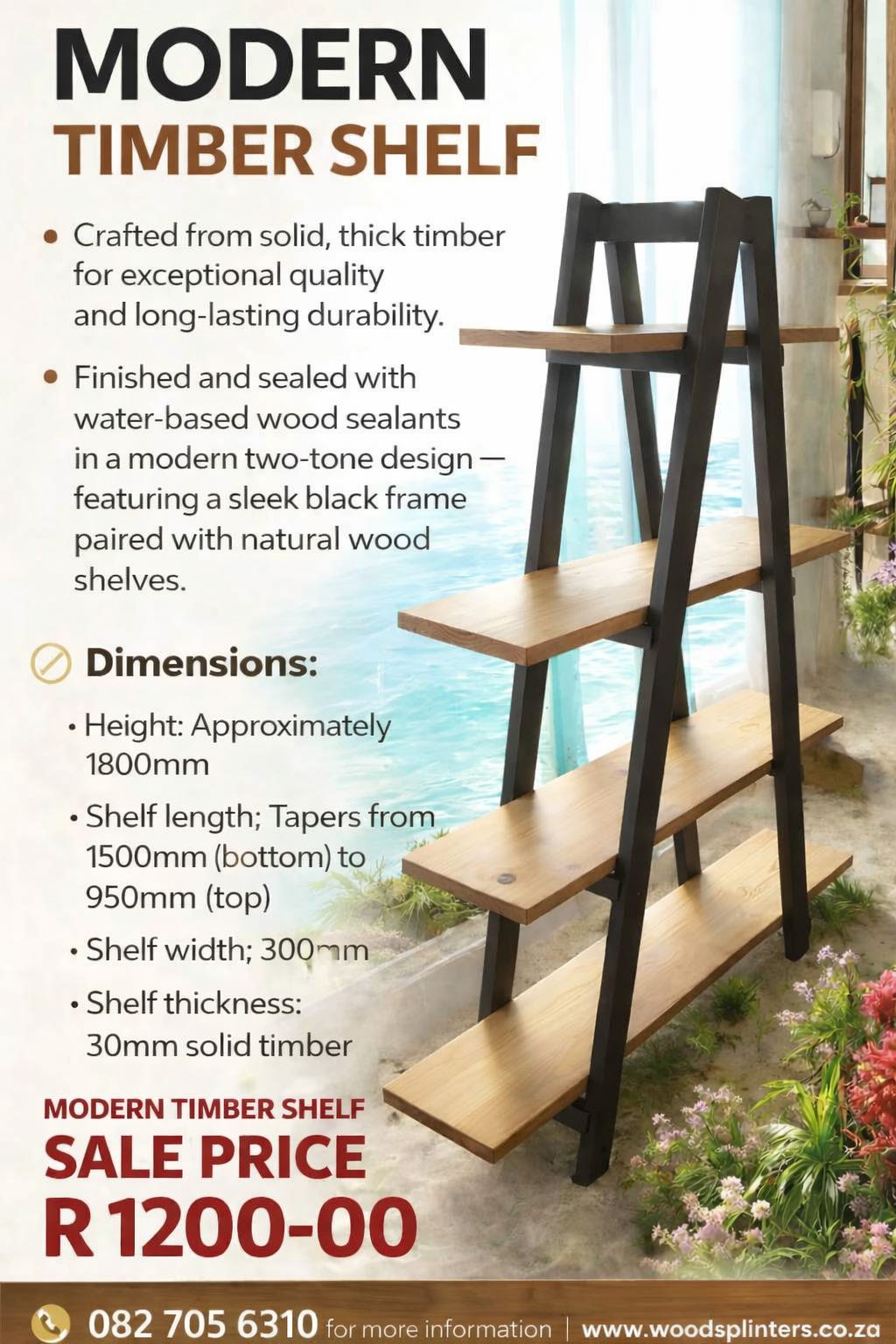 A Frame shelving — by Warenn — Home & Living — handmade in South Africa
