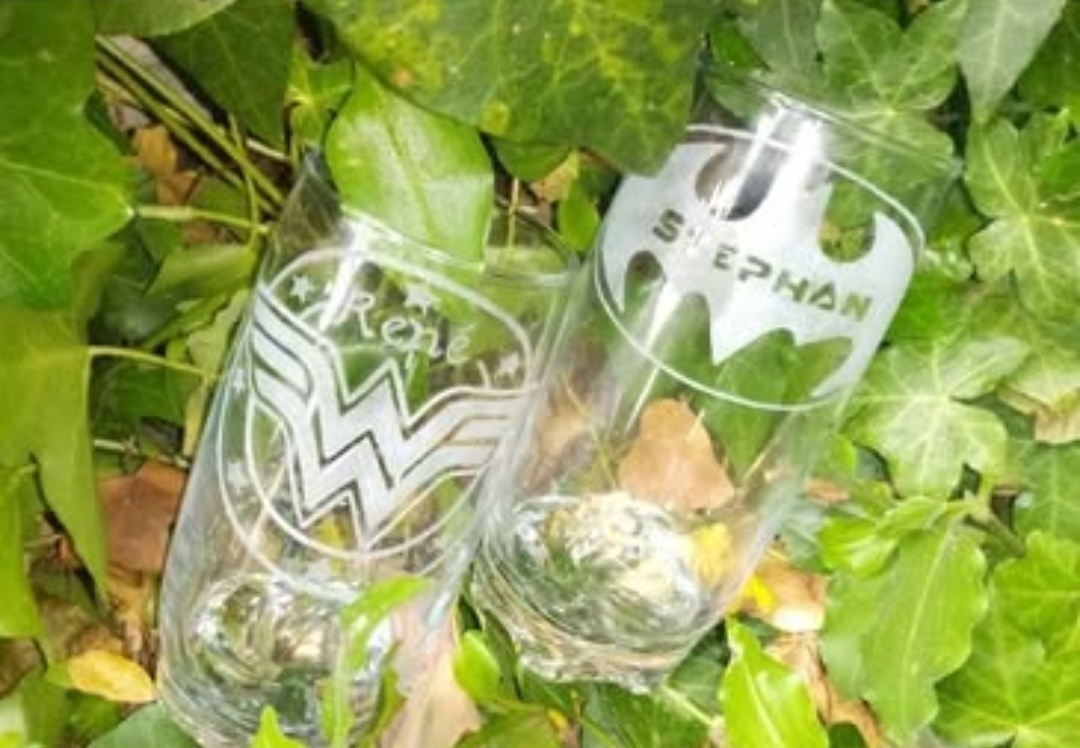 Personalized Hand Engraved Glasses — by Sbooysen01 — Home & Living — handmade in South Africa
