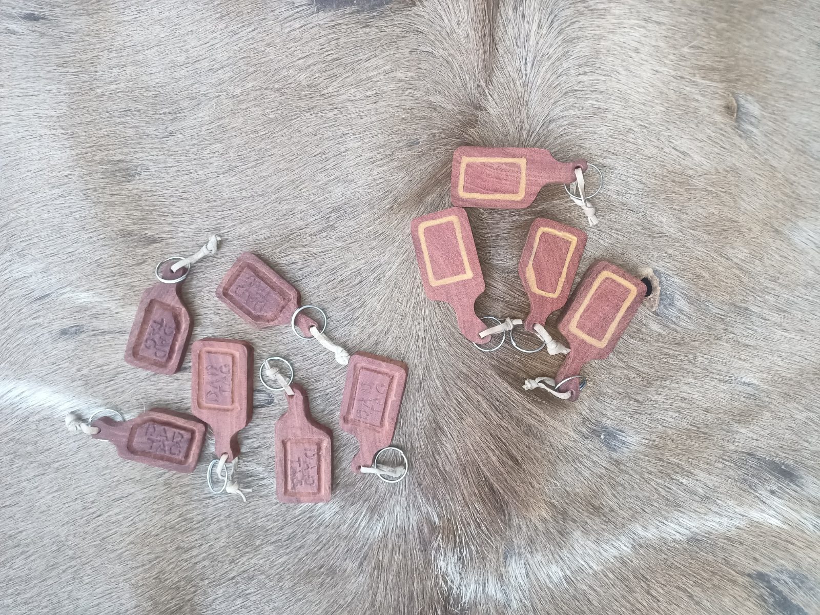 Key chains — by Semper Fi Artisan — Wood Carving — handmade in South Africa