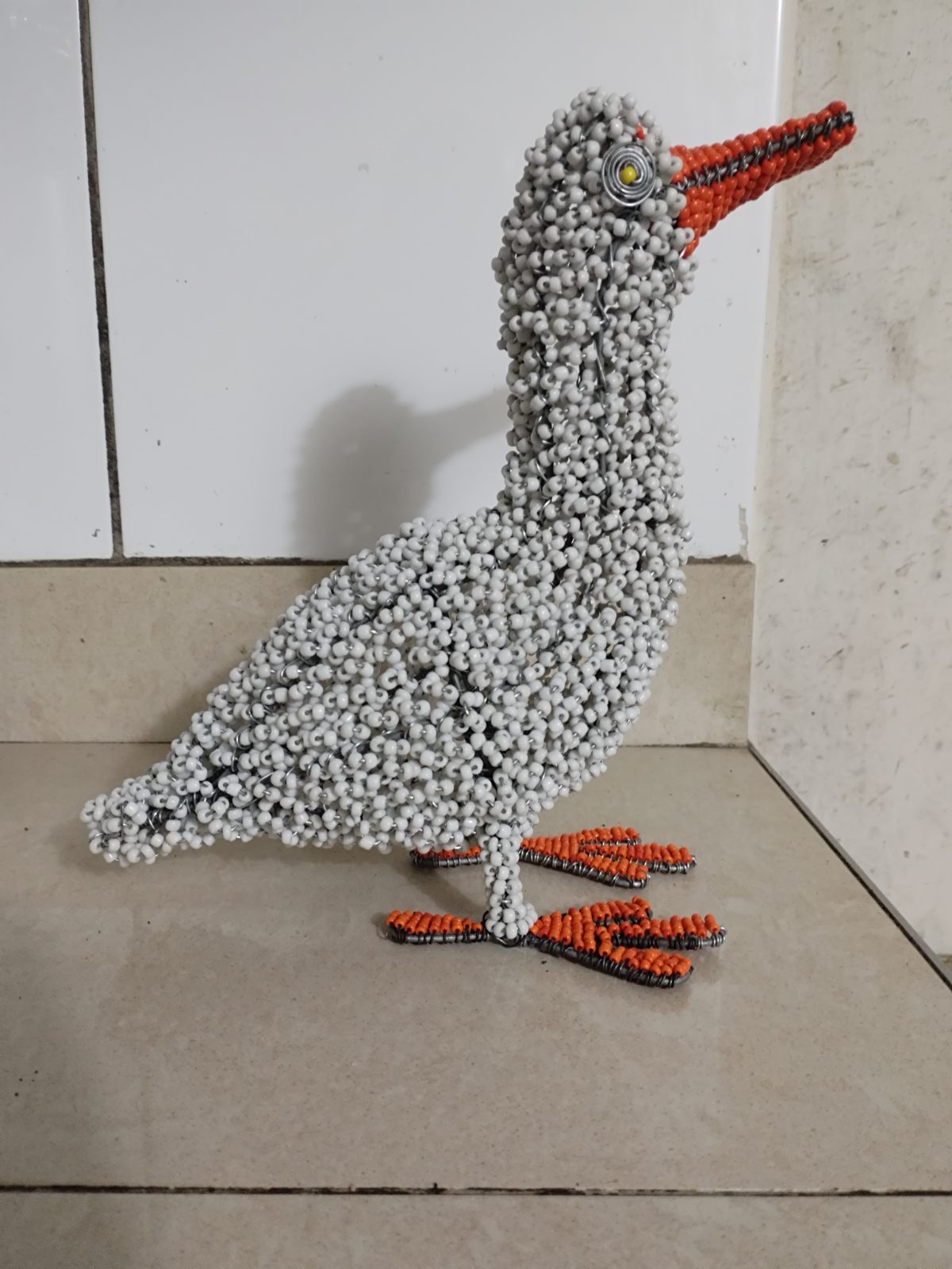 Beaded Rooster — by DAMKIJ ART AND CRAFT DESIGNERS — Beadwork & Wirework — handmade in South Africa
