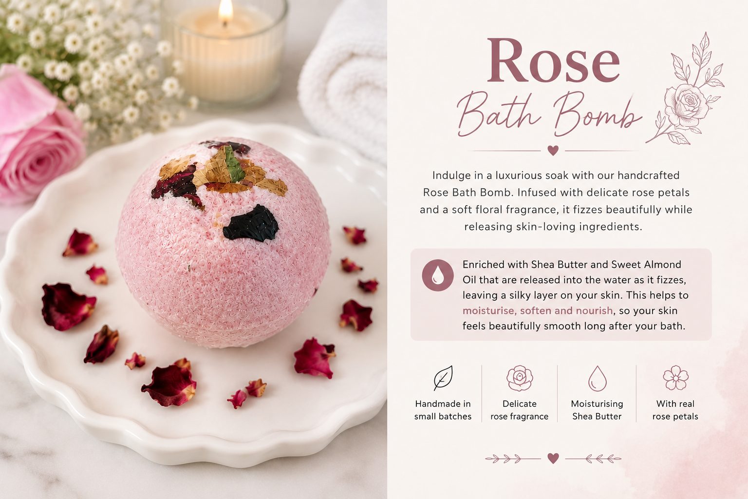 Handcrafted Bath Bombs | Peppermint Foot Soak Fizzies | Handmade Foot Care — by Handcrafted by J | Artisan Skincare — Home & Living — handmade in South Africa