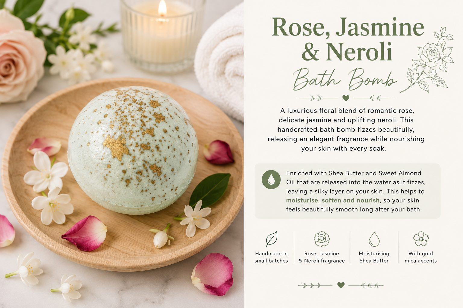 Handcrafted Bath Bombs | Peppermint Foot Soak Fizzies | Handmade Foot Care — by Handcrafted by J | Artisan Skincare — Home & Living — handmade in South Africa