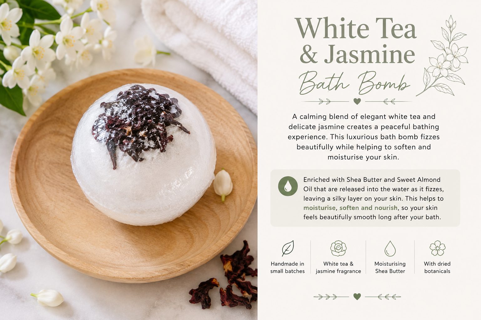 Handcrafted Bath Bombs | Peppermint Foot Soak Fizzies | Handmade Foot Care — by Handcrafted by J | Artisan Skincare — Home & Living — handmade in South Africa