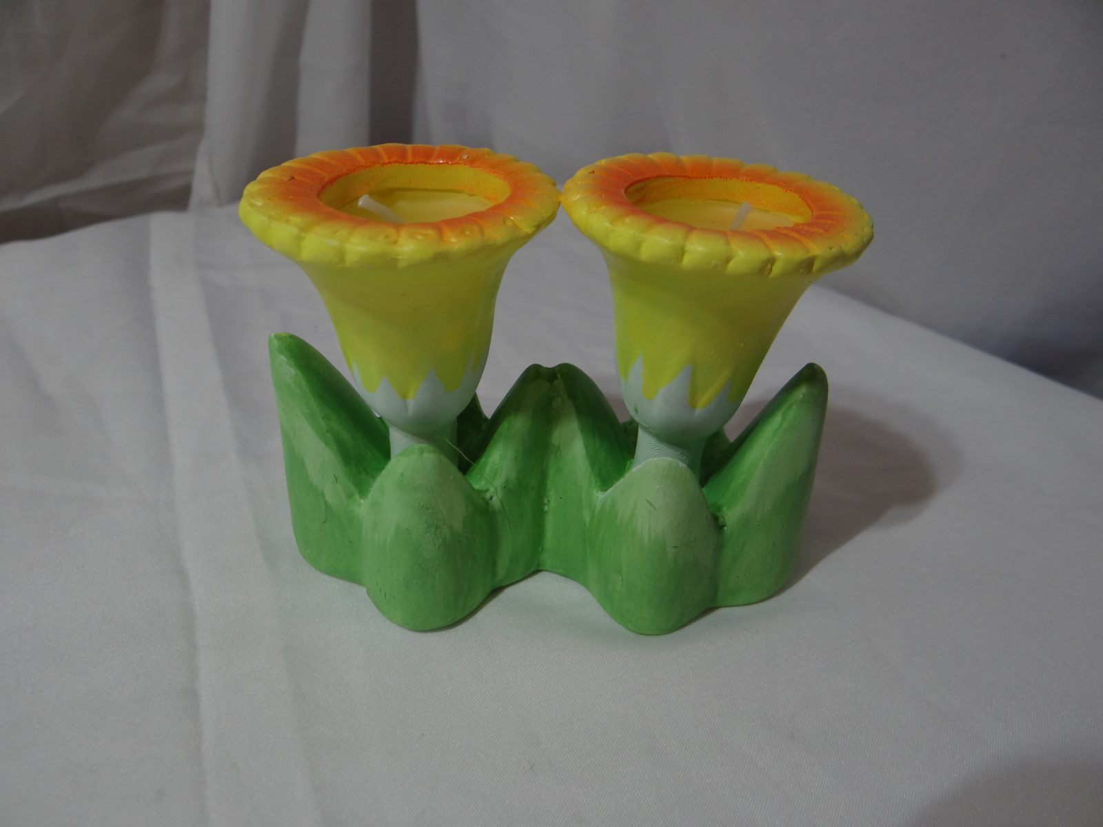 Sunflower candle holder — by Cindy's Crafts — Home & Living — handmade in South Africa