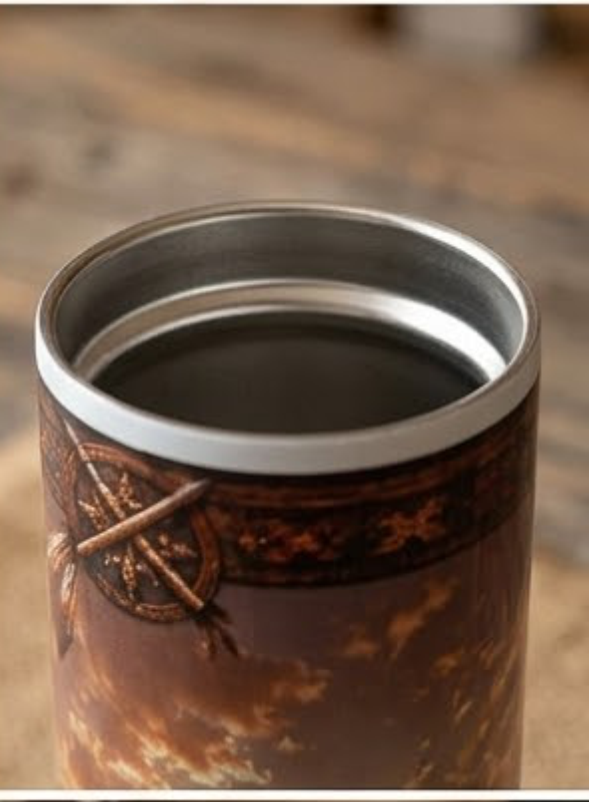 Two 20oz Skinny stainless steel tumbler and one 20cm x 20cm slate rock — by Chrisna Creative Customs — Home & Living — handmade in South Africa