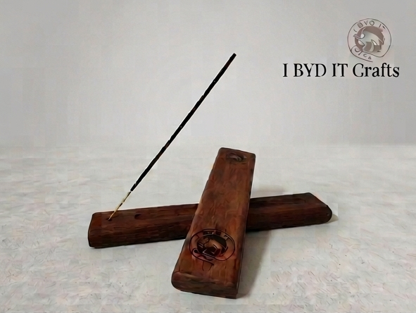 Sleeper Wood Incense Stick Holder — by I BYD IT Crafts — Home & Living — handmade in South Africa