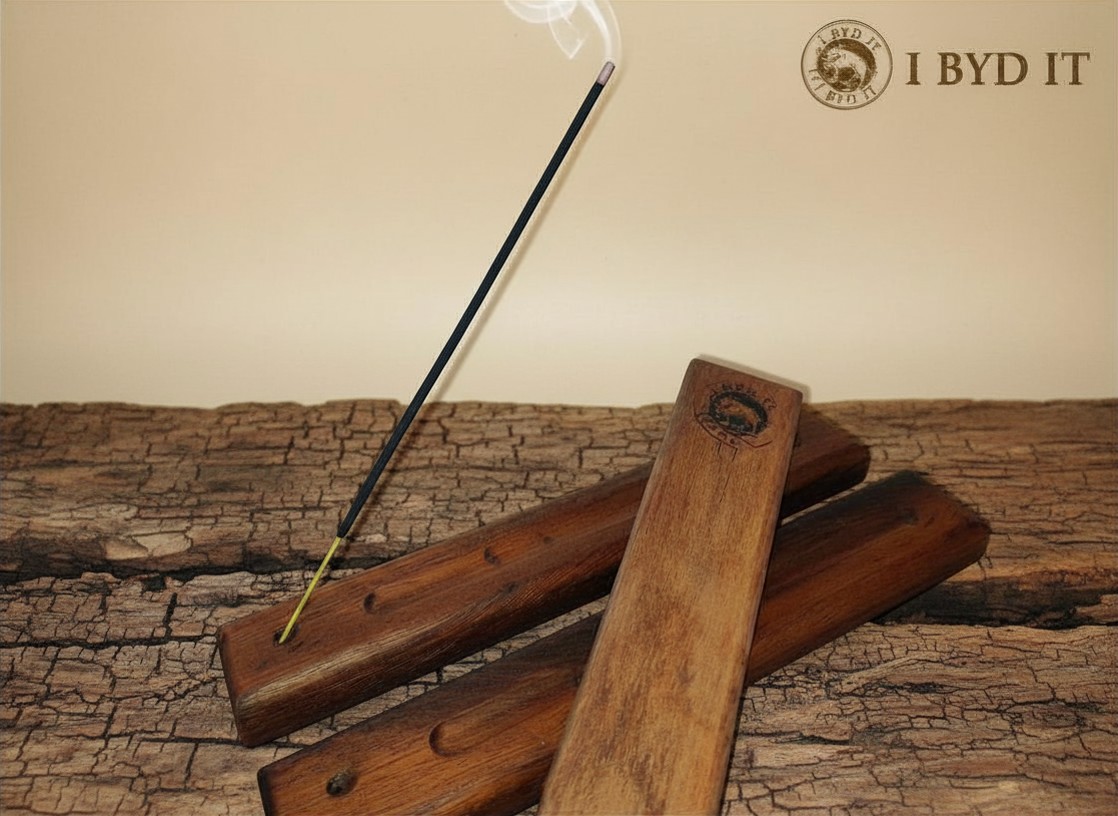 Sleeper Wood Incense Stick Holder — by I BYD IT Crafts — Home & Living — handmade in South Africa