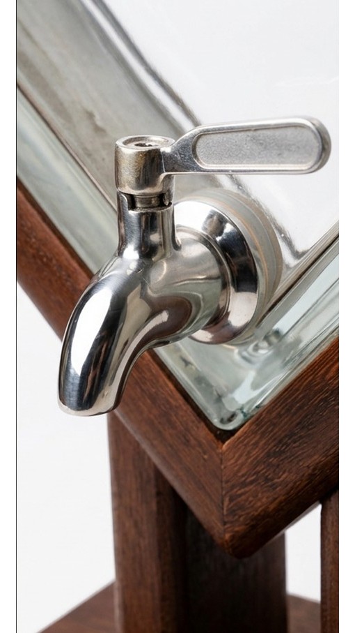 Reclaimed Sleeper Wood Drink Dispenser — by I BYD IT Crafts — Home & Living — handmade in South Africa