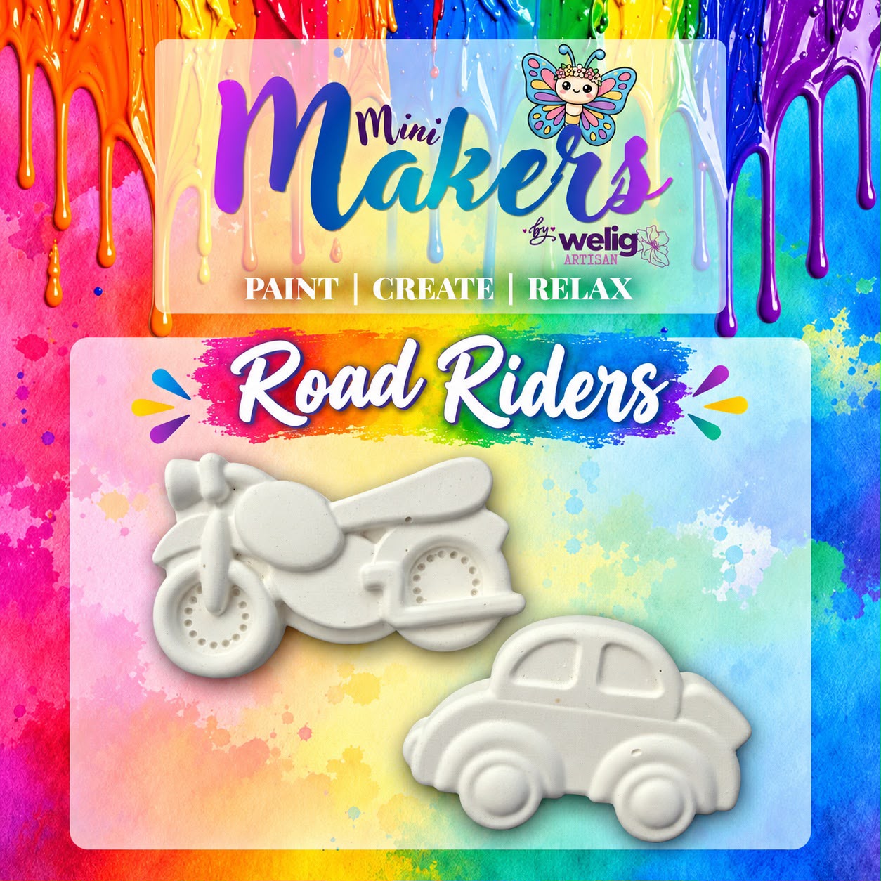 Welig Mini Makers | Paint Your Own Plaster Craft Set — by Welig — Toys & Games — handmade in South Africa