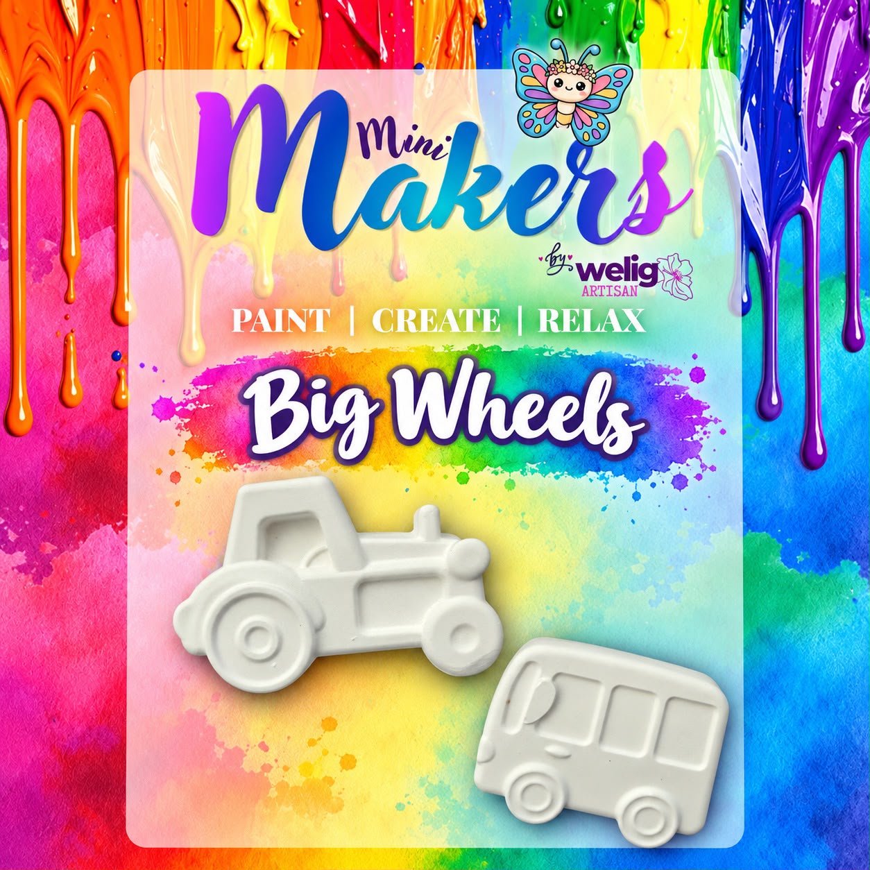 Welig Mini Makers | Paint Your Own Plaster Craft Set — by Welig — Toys & Games — handmade in South Africa